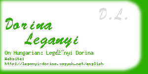 dorina leganyi business card